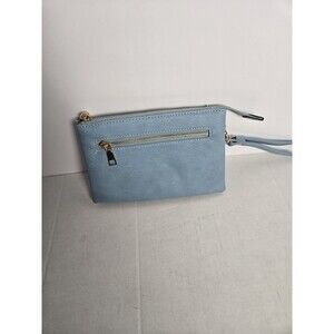 Womens Small Clutch/Wristlet Bag Light Blue Color